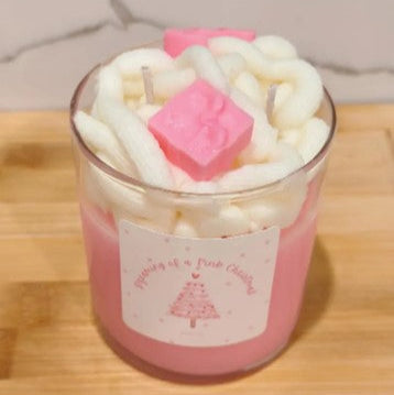 Pink Christmas Candle