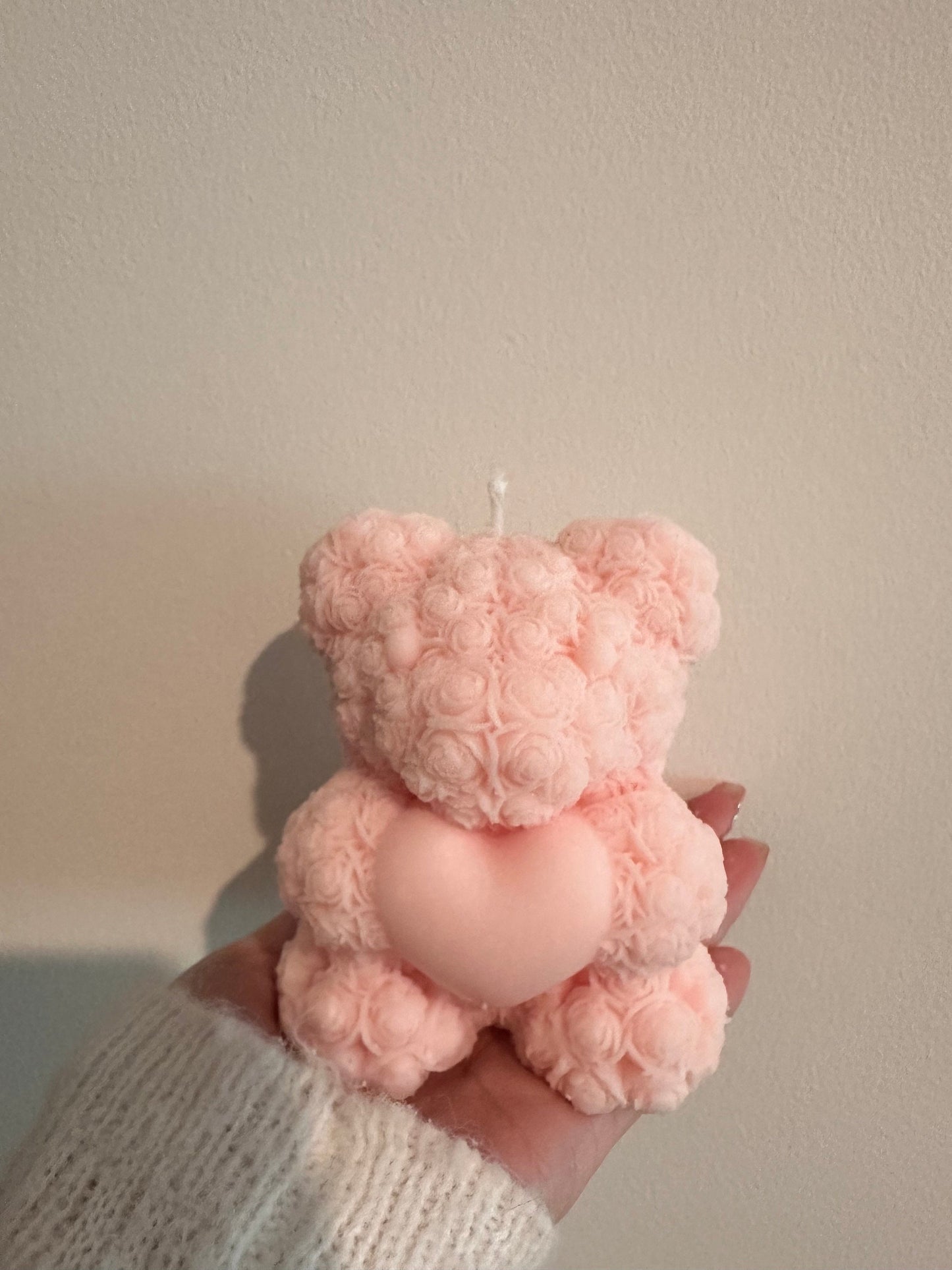 Kawaii Pink Bear Candle